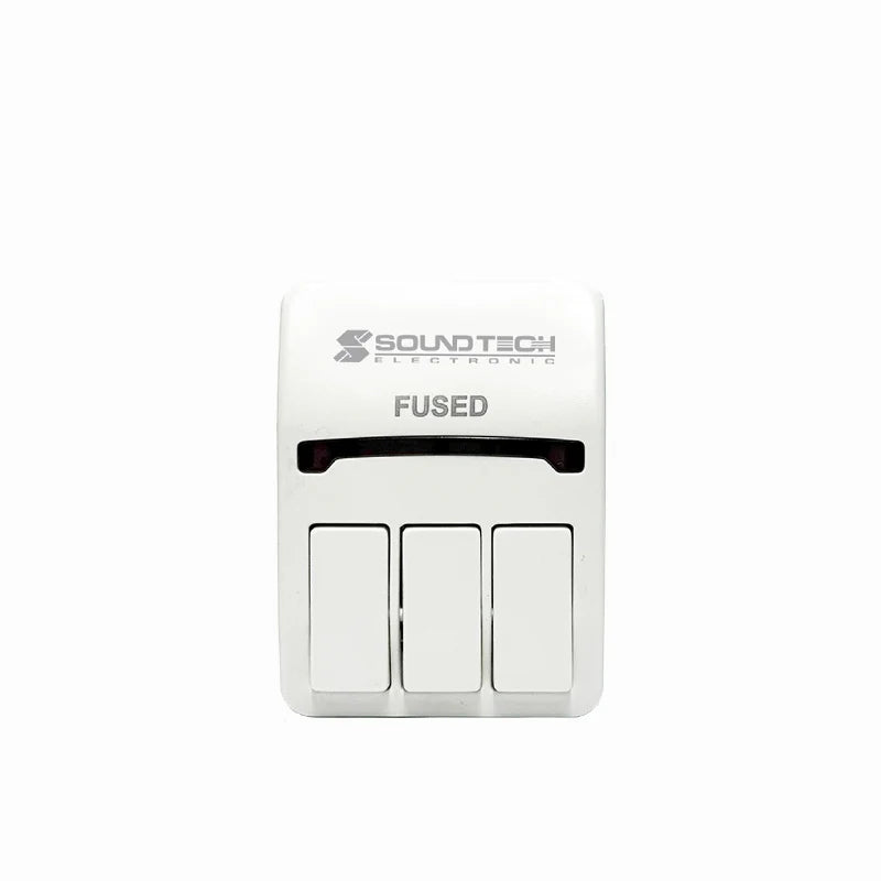 SoundTeoh PP-51 3 Way Adaptor with 3 Switches.