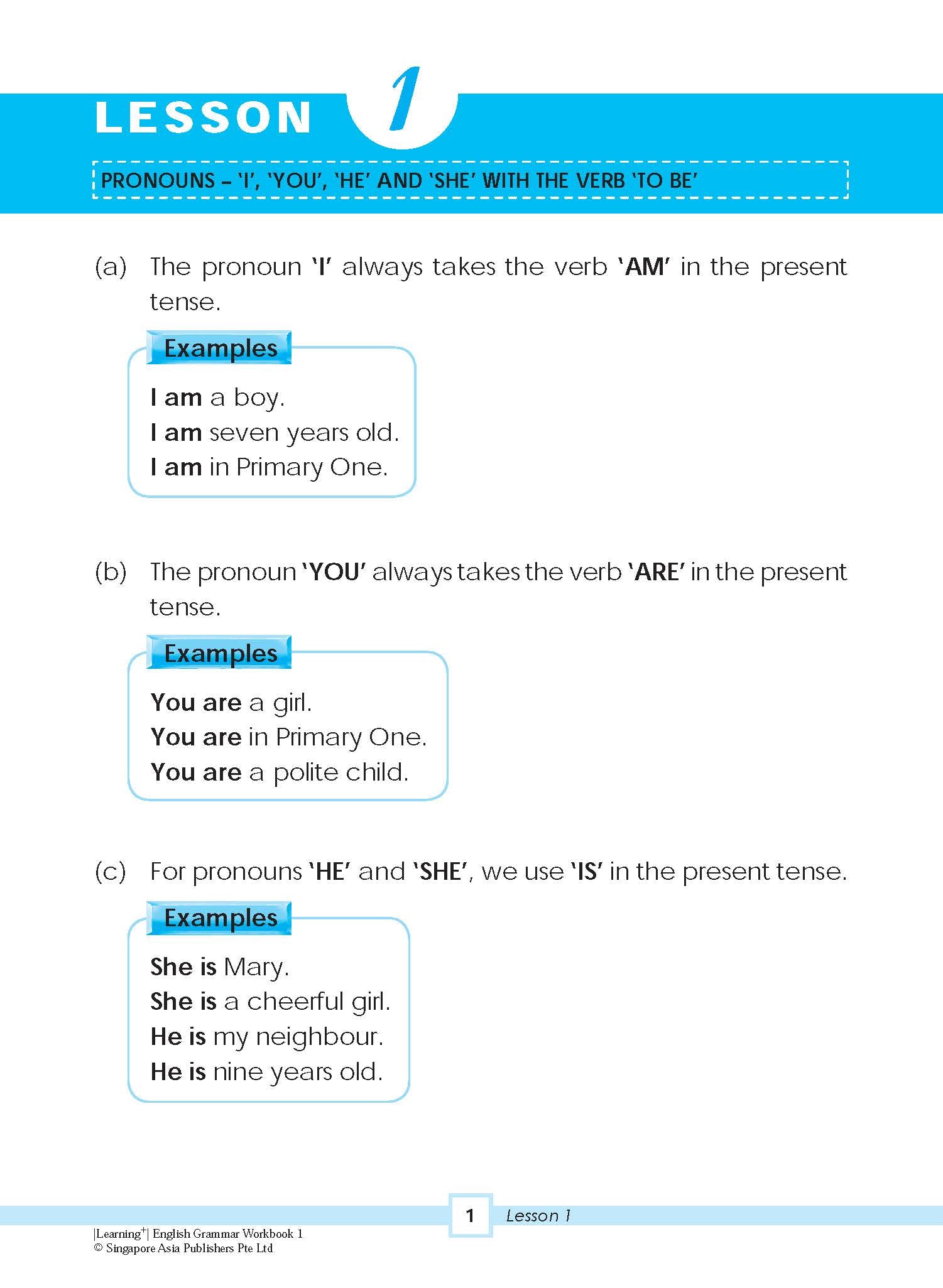 LEARNING+ ENGLISH GRAMMAR Workbook 1 – Popular Book Company Pte Ltd