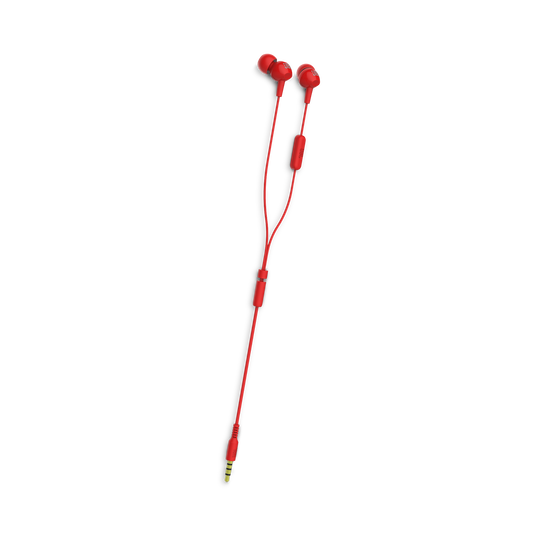 JBL C150SI In Ear Headphones With Mic - Red