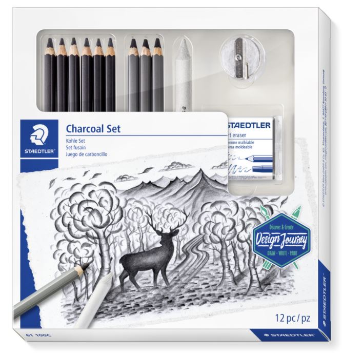 STAEDTLER MIXED CHARCOAL SET 100 PEFC