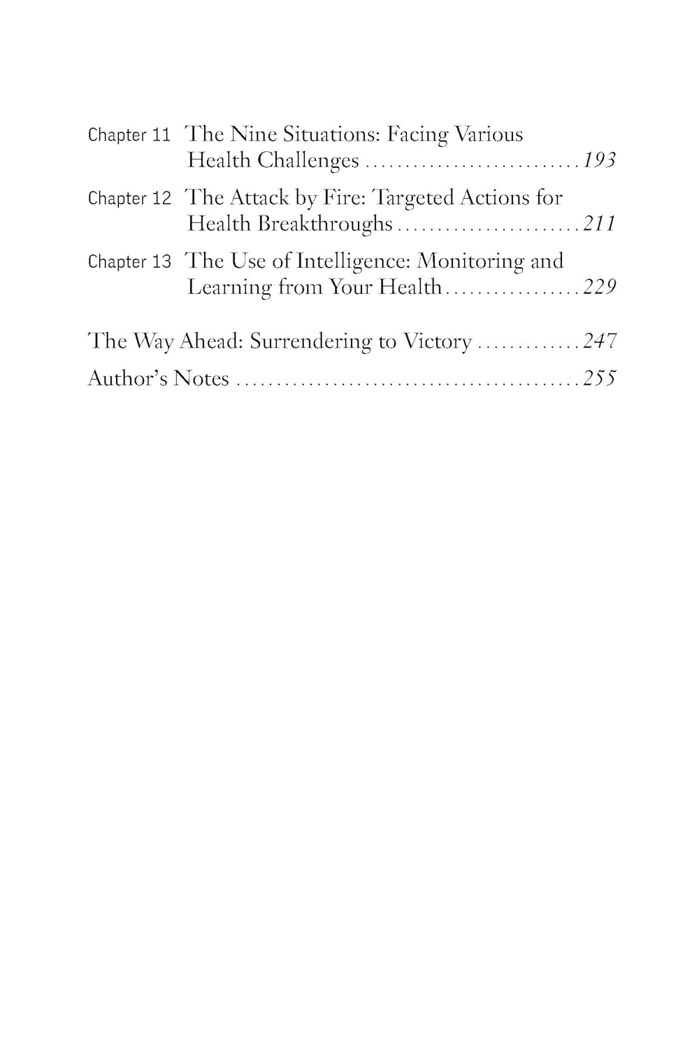 Art Of War For Health And Longevity