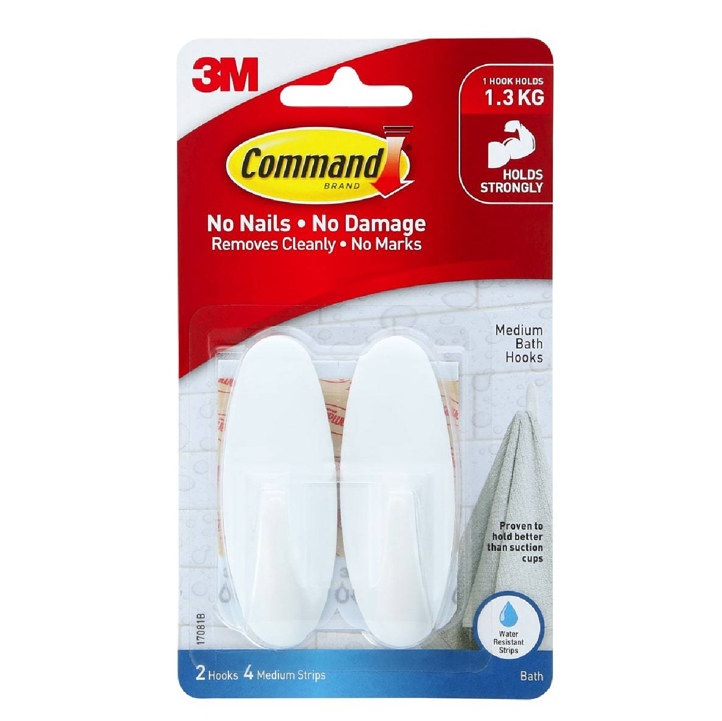 Command™ 17081B Bath Medium Designer Hook – Popular Book Company Pte Ltd