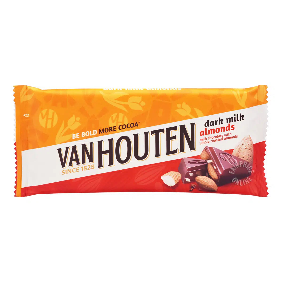 Vh Dark Milk Almonds Chocolate Bar 140g