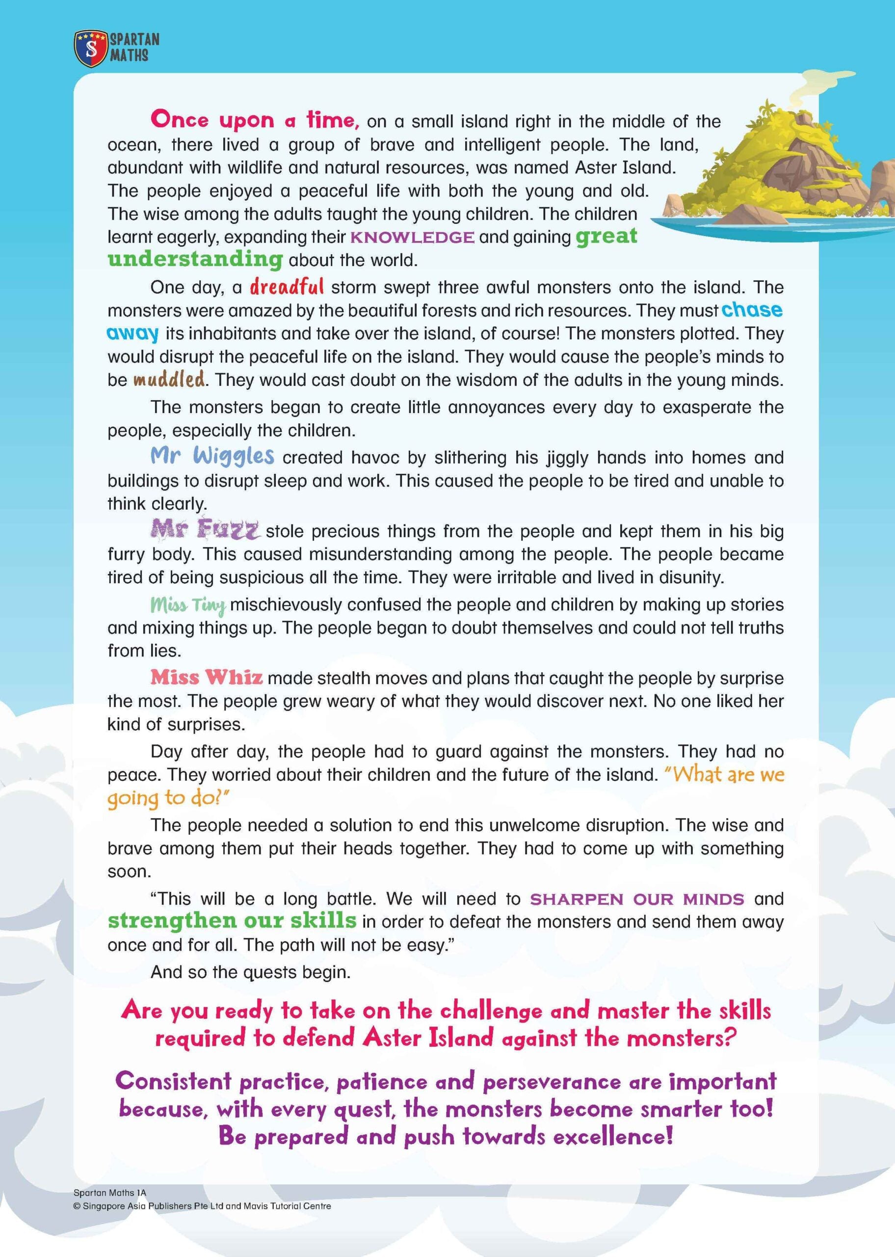 Primary 1A Spartan Maths (Levels 1 to 10)