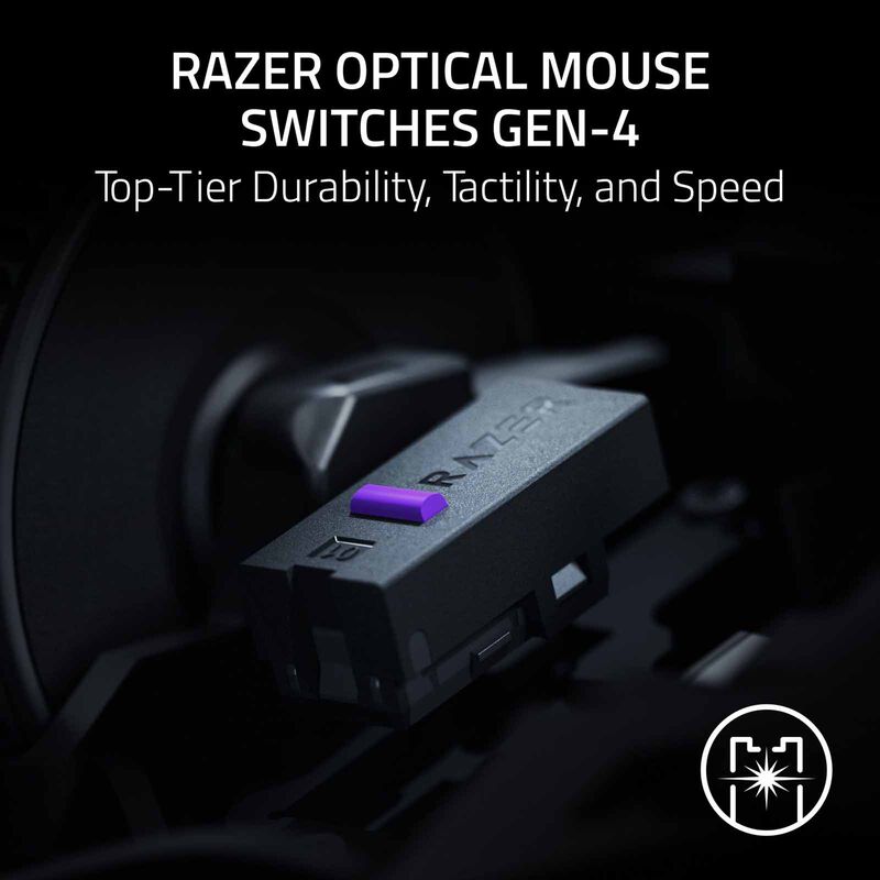 Razer Basilisk V4 Pro Fully Customizable Wireless Ergonomic Gaming Mouse - Black