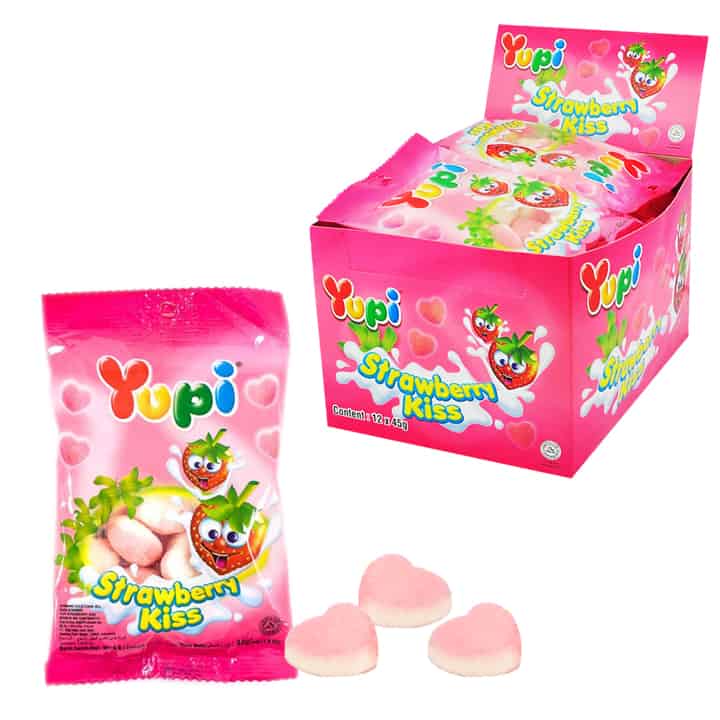 YUPI STRAWBERRY KISS 45G
