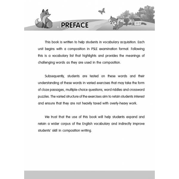 Primary 6 Vocabulary for Composition