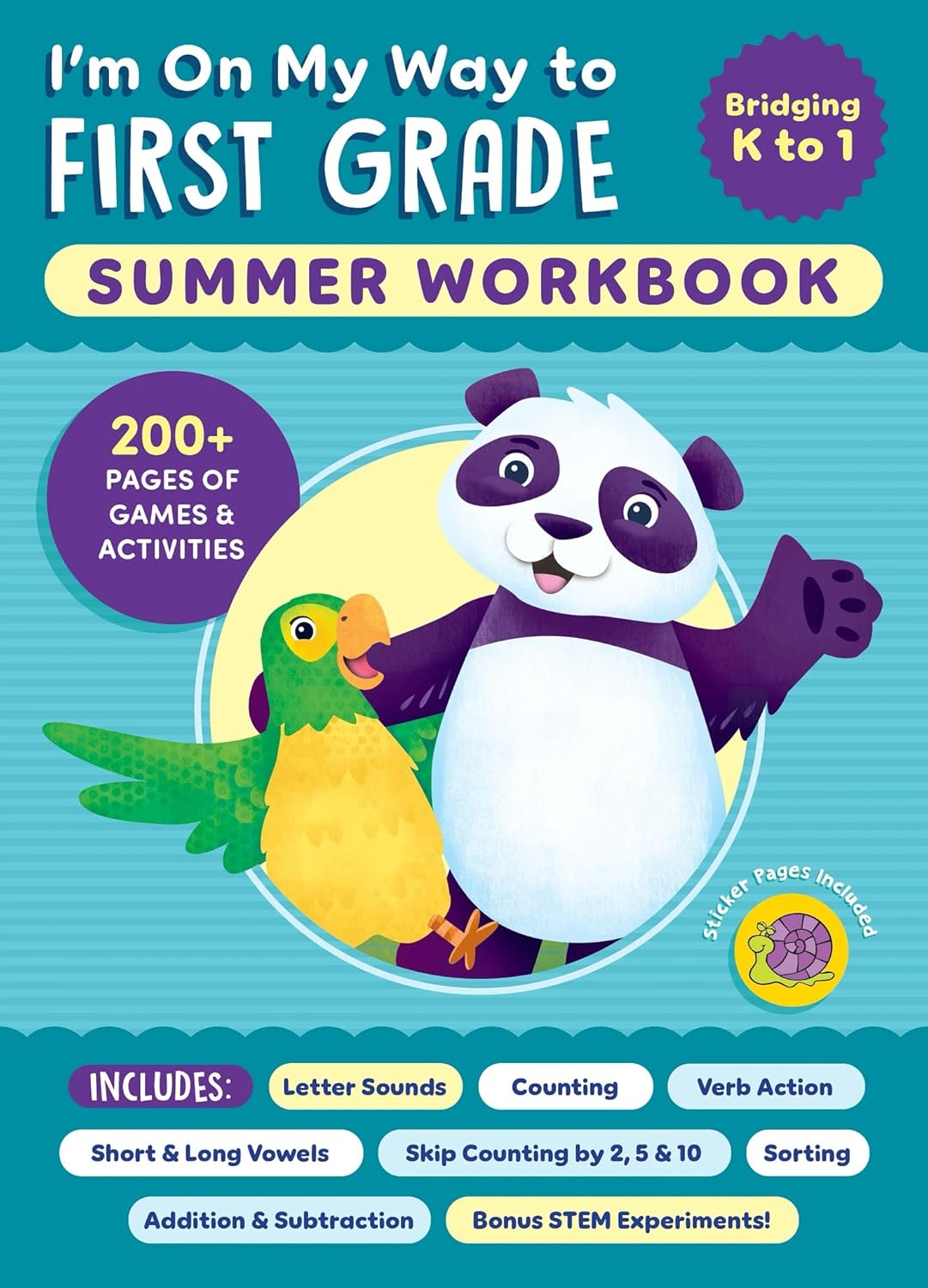 I'm On My Way To First Grade Summer Workbook: 200+ Pages Of Games & Activities (I'm On My Way Summer Workbooks) – Paperback