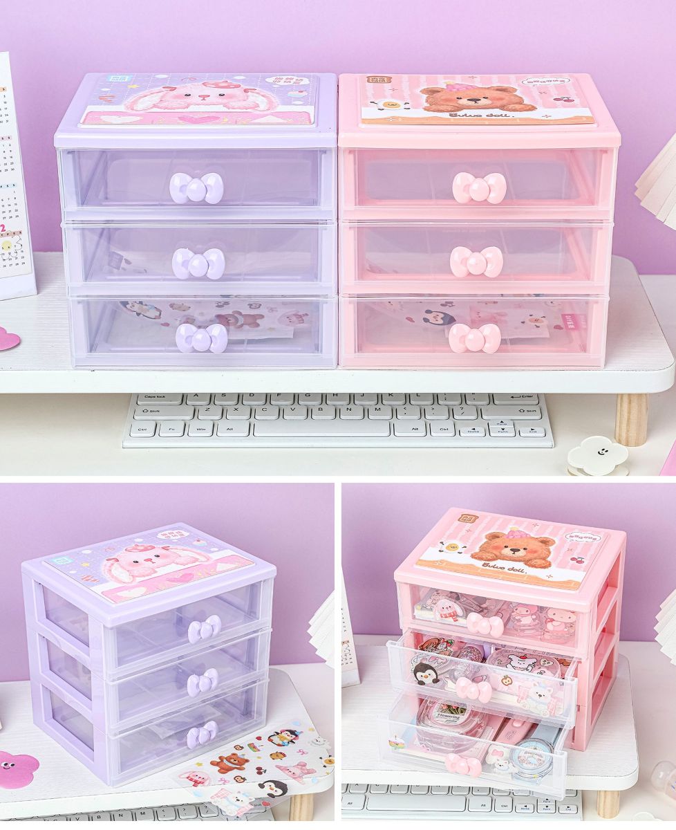 DESKTOP ORGANISER WITH 3 DRAWERS XZ50768