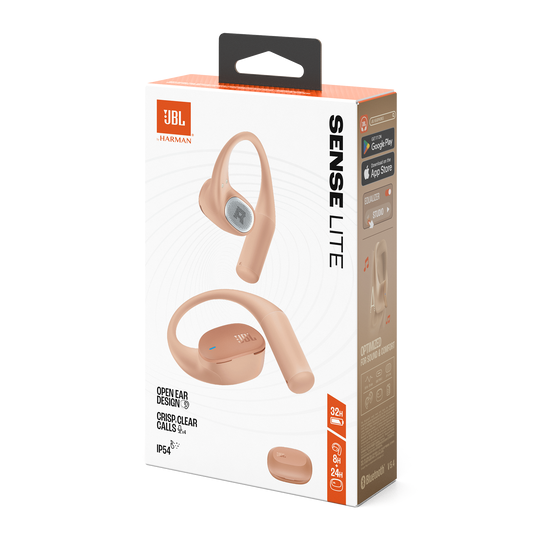 JBL Sense Lite True Wireless Open-Ear Headphones with JBL OpenSound Technology and Ear Hook Design - Beige