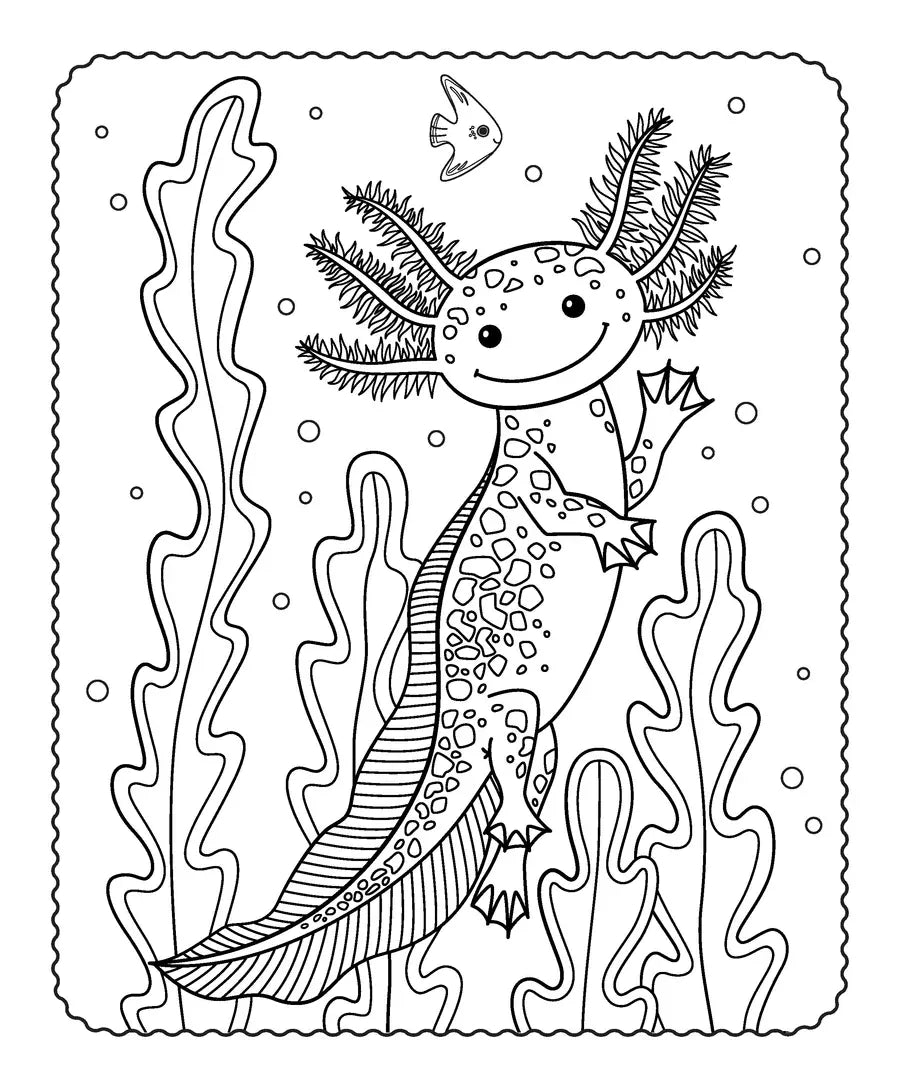 Markerific – Activity Folder: Axolotl Buddies