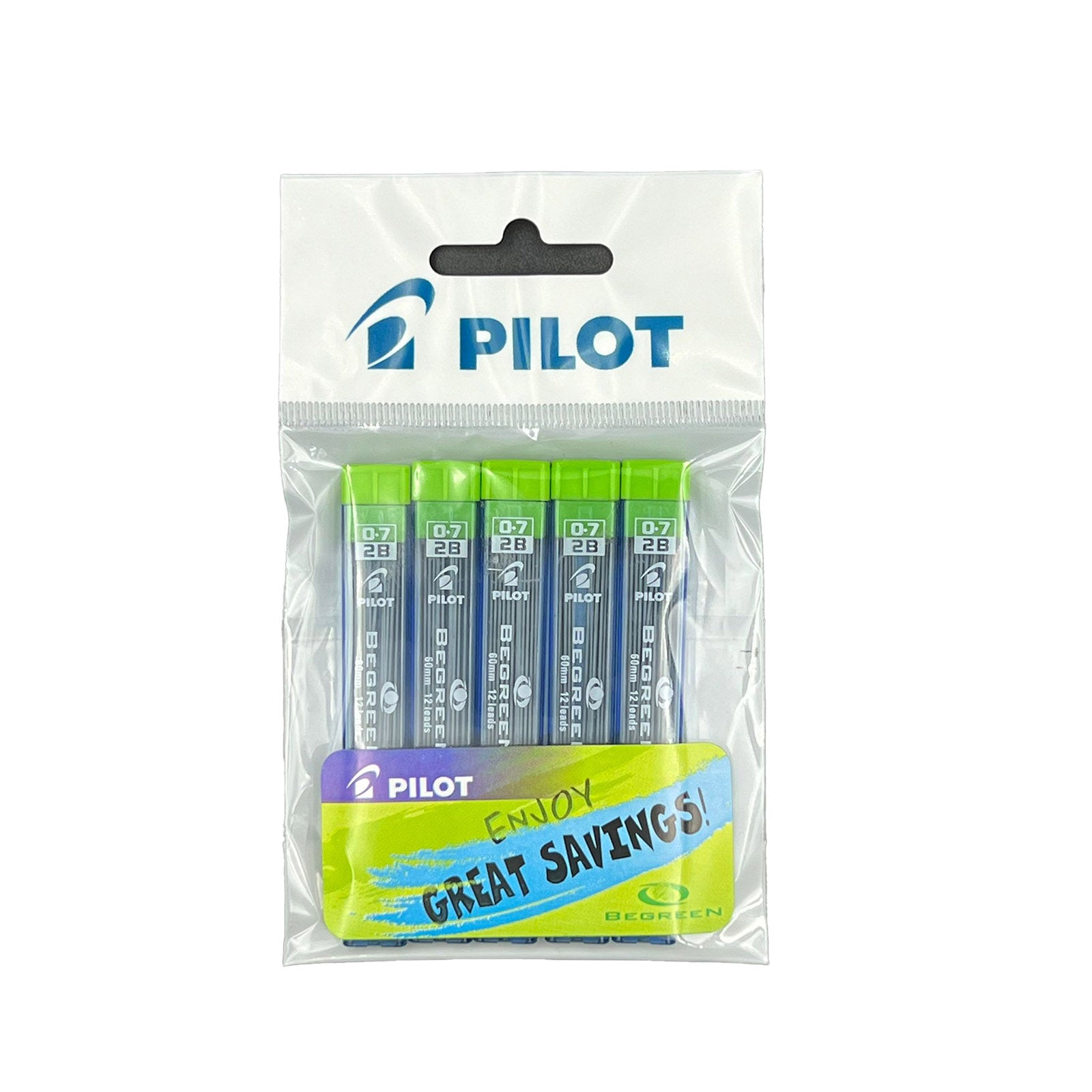 Pilot Pencil Polymer Lead 2b 0.7mm Pack Of 5