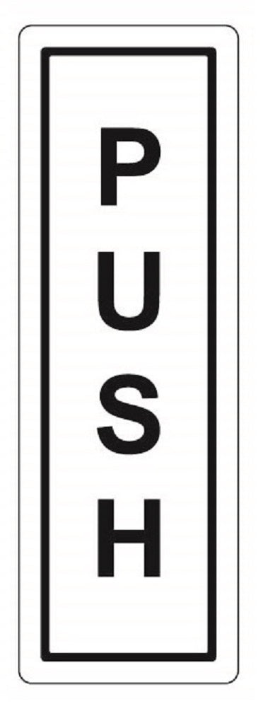 COSMO PUSH SIGN SA4-641W (50mm X 150mm)