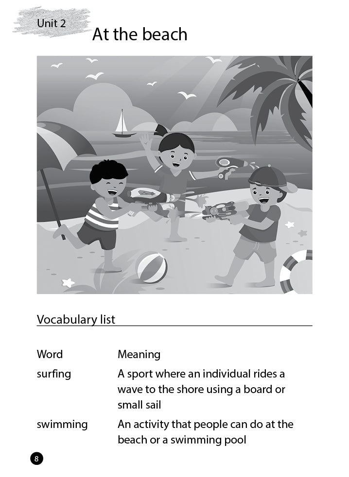 K2 To Primary 1:Thematic English Vocab Practice