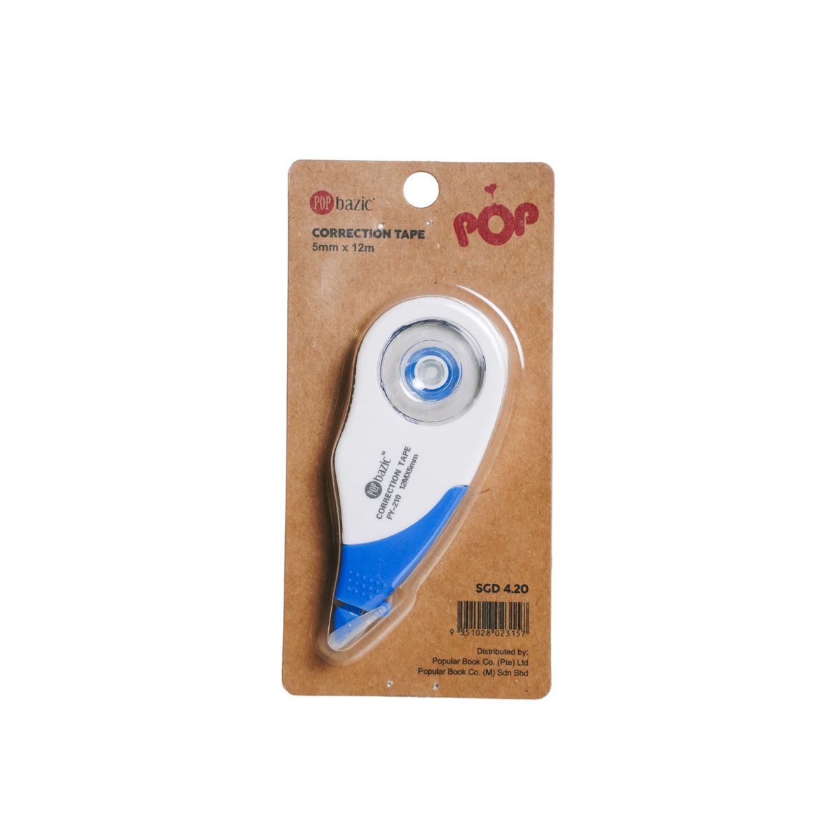 Pop Bazic Correction Tape Py-210 2 Piece Pack