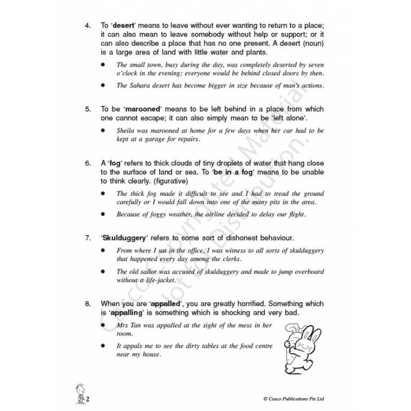 Primary 4 Vocabulary Workbook 4