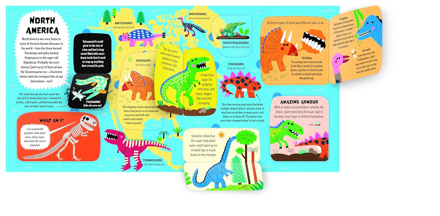 Lonely Planet Kids My First Lift-the-Flap Dinosaur Atlas: Contains Over 50 Flaps to Lift