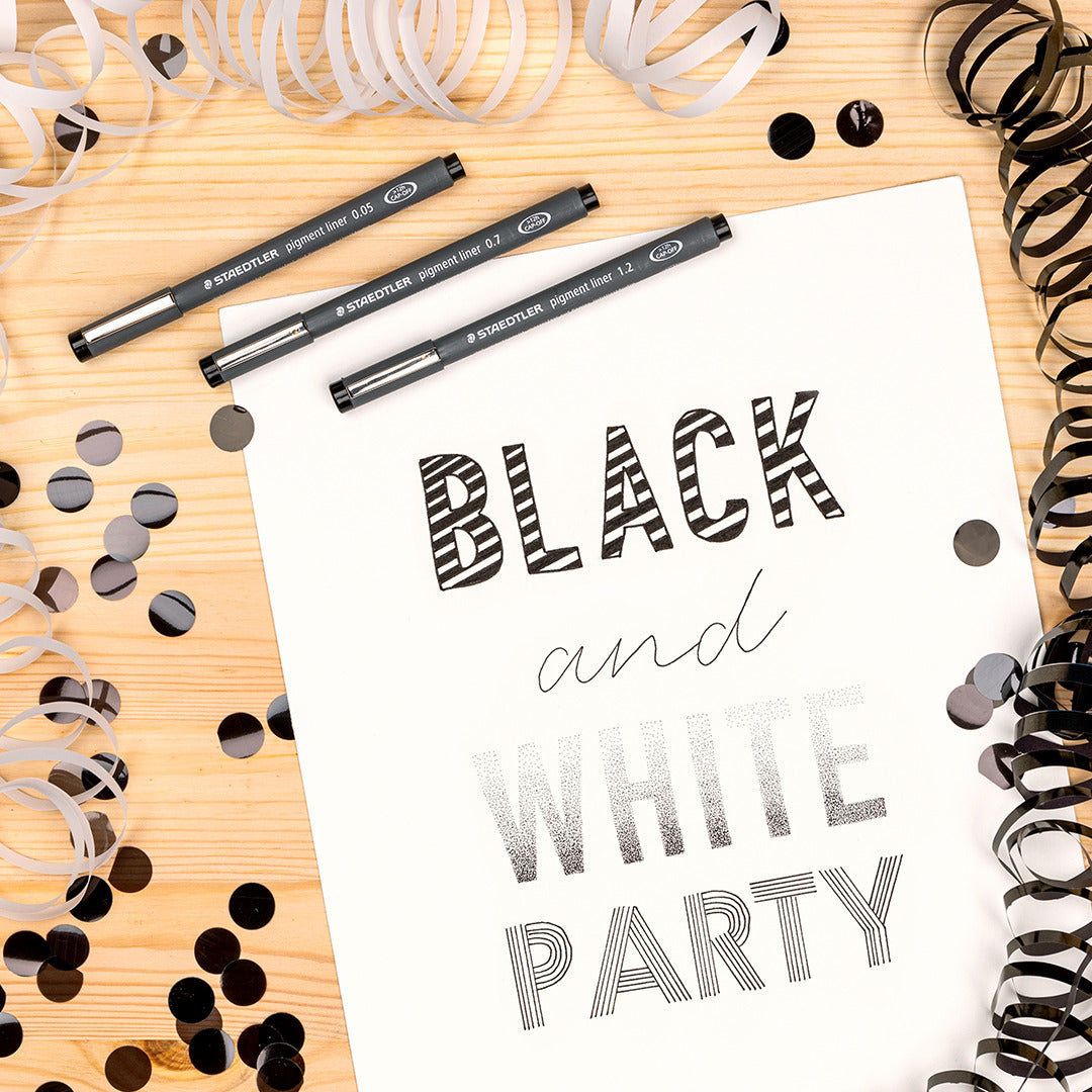 STAEDTLER PIGMENT LINER 308 BLACK 0.3-2.0MM