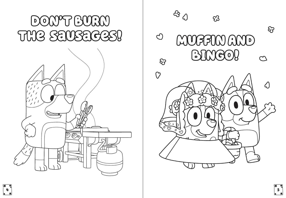Bluey: Muffin's World (Color & Activity with Crayons) Paperback