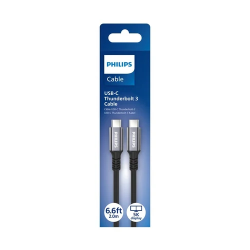 Philips SWV6702/00 USB C Thunderbolt 3 Cable 240W 2M