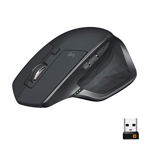 Logitech MX Master 2S Wireless Mouse,Use on Any Surface,Hyper-fast Scrolling,Ergonomic Shape,Rechargeable,Control up to 3 Apple Mac&Windows Computers