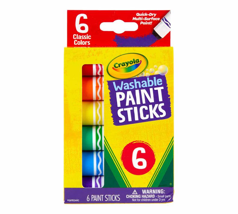 Crayola Washable Paint Sticks 6's 546207