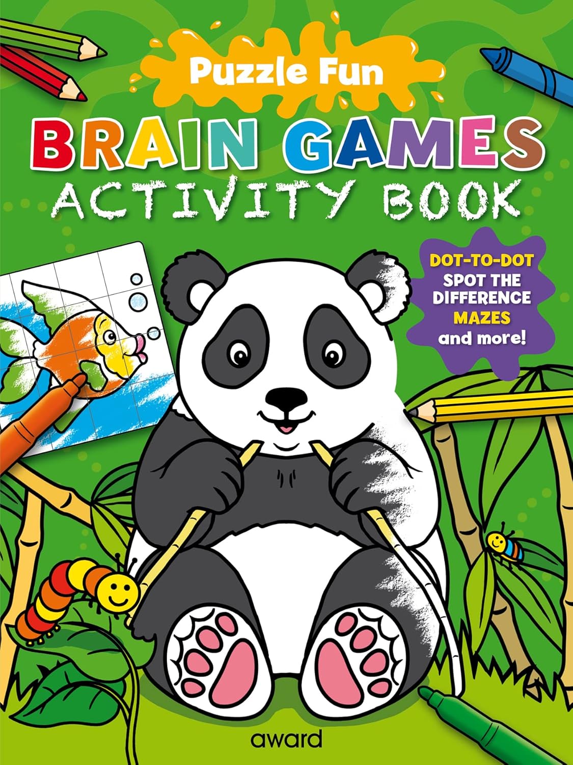 Puzzle Fun Brain Games: Panda (Activity Book)
