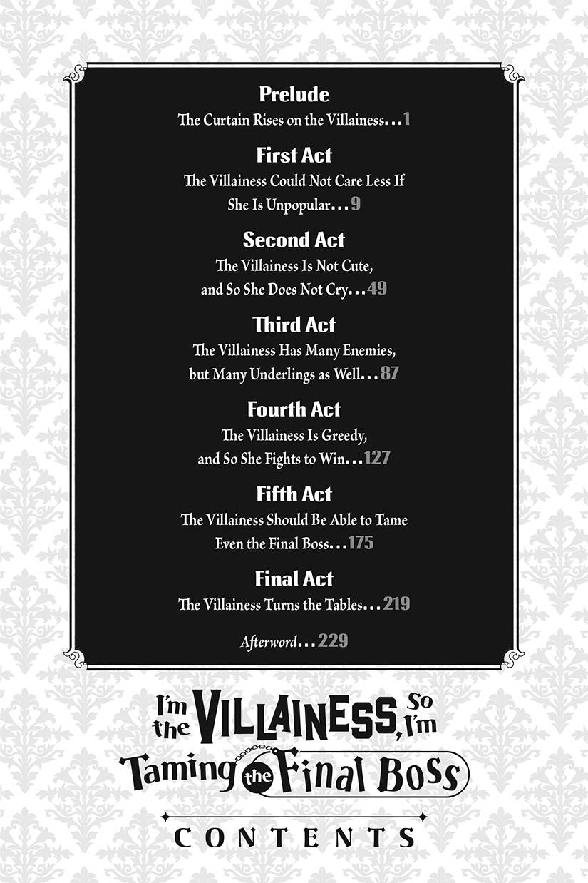 I'm The Villainess, So I'm Taming The Final Boss 01 (Light Novel)