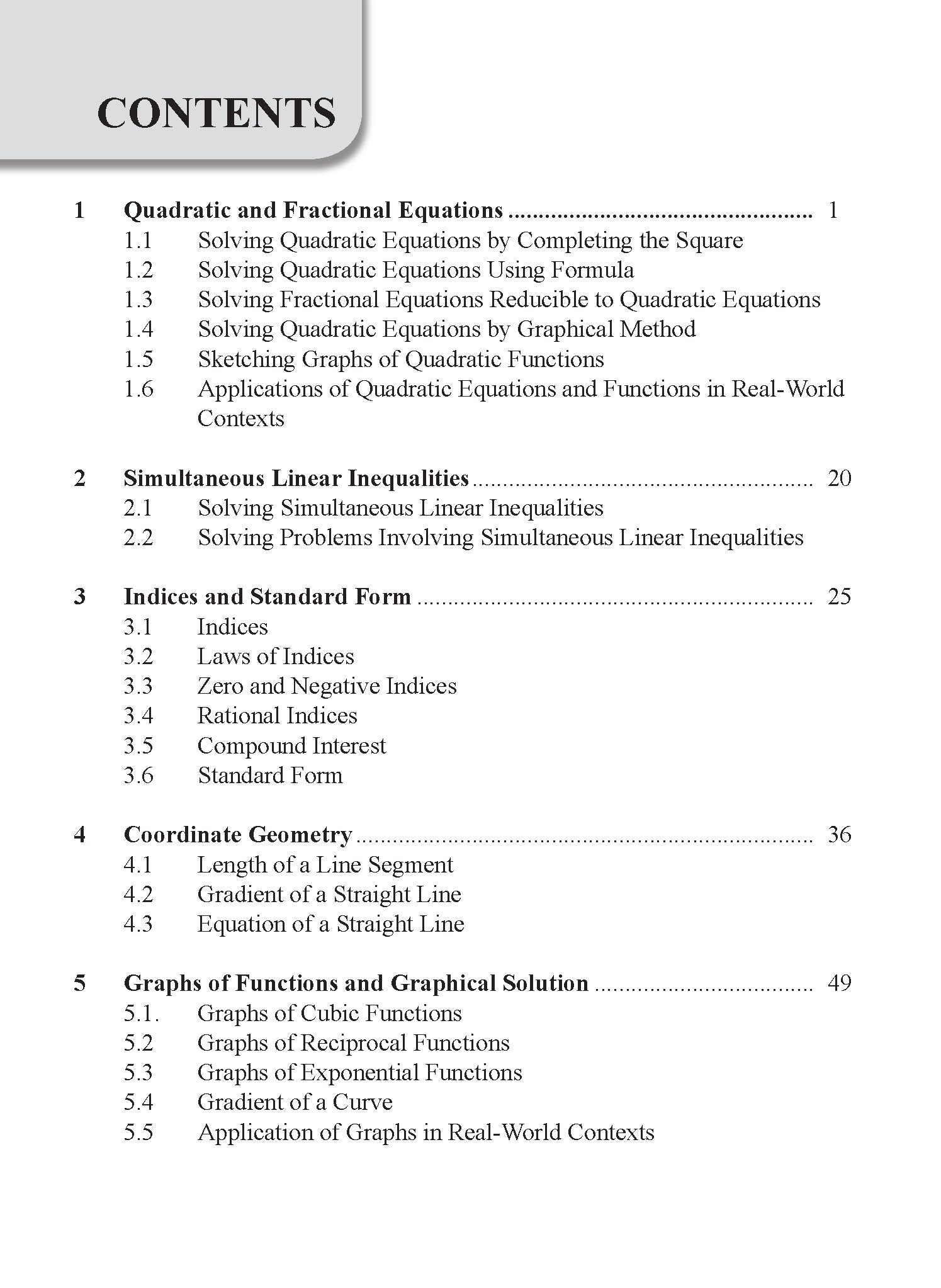 Secondary 3 & Secondary 4 G3 Topical Maths-2ed