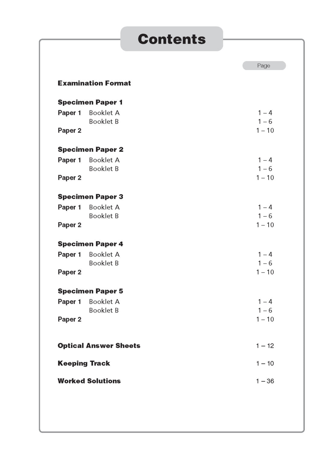 Psle Maths Specimen Papers