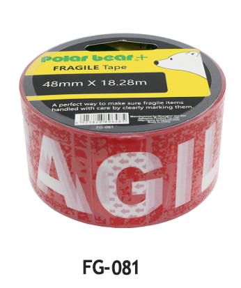 P.B Fragile Tape 48Mmx18.28M - Fg081