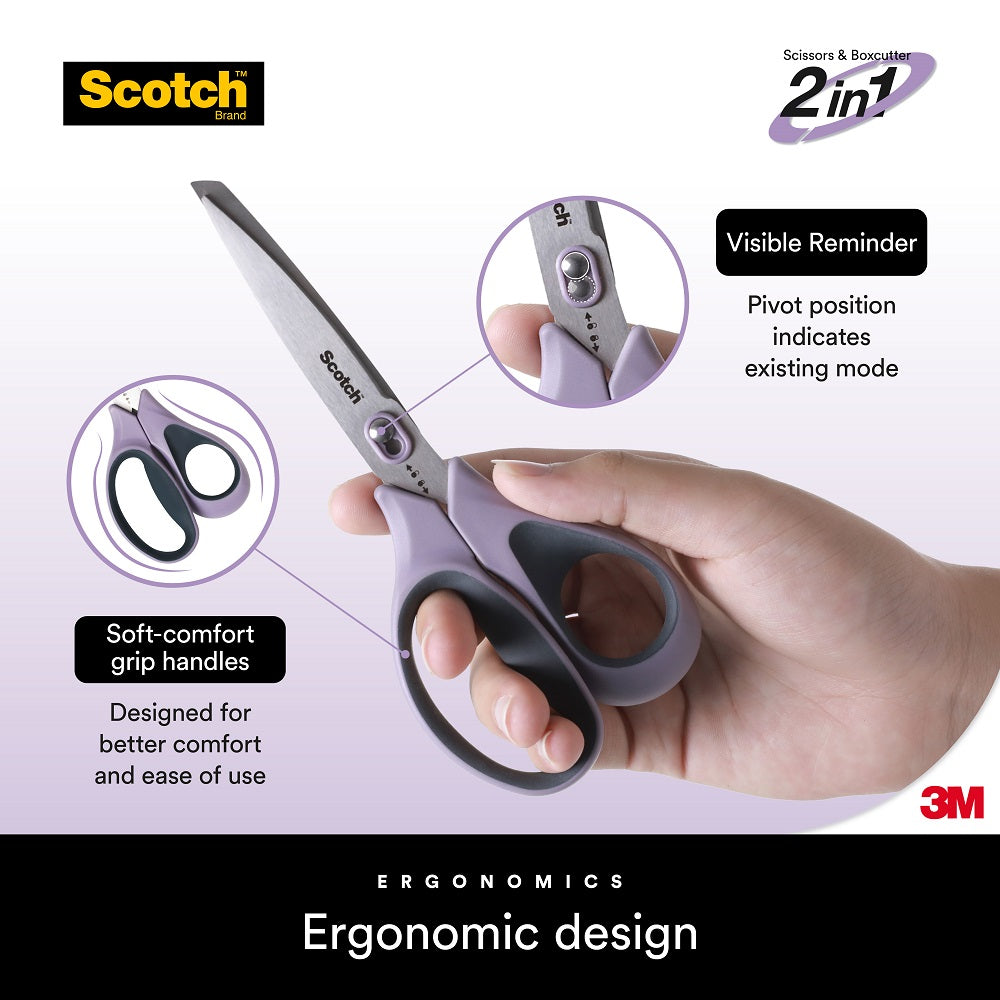Scotch™ 1487 Stainless Steel Unboxing Scissors 7"