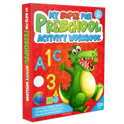 My Super Fun Preschool Activity Workbook for Children