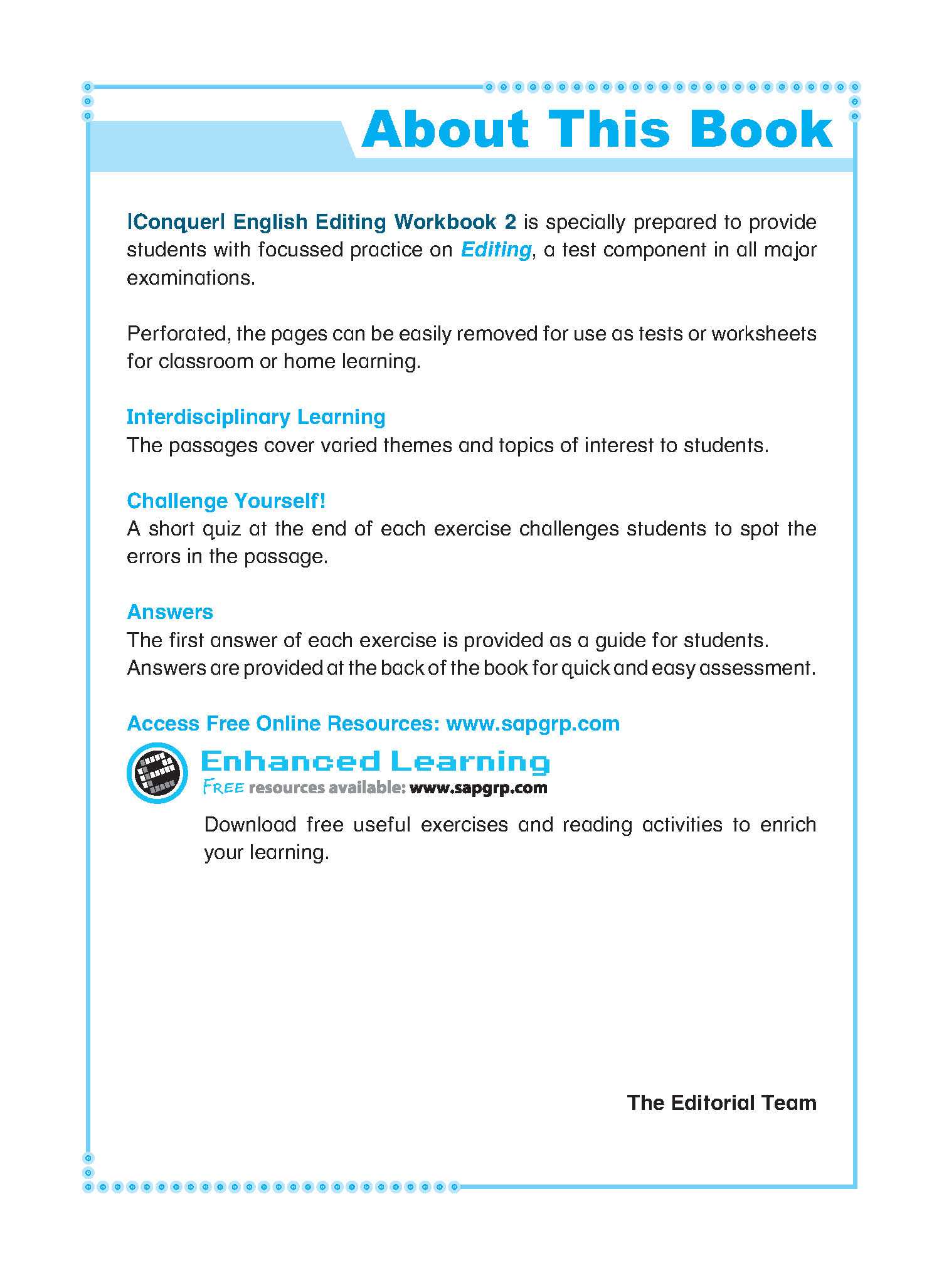 Primary 2 Conquer English Editing Workbook 2-3rd Edition