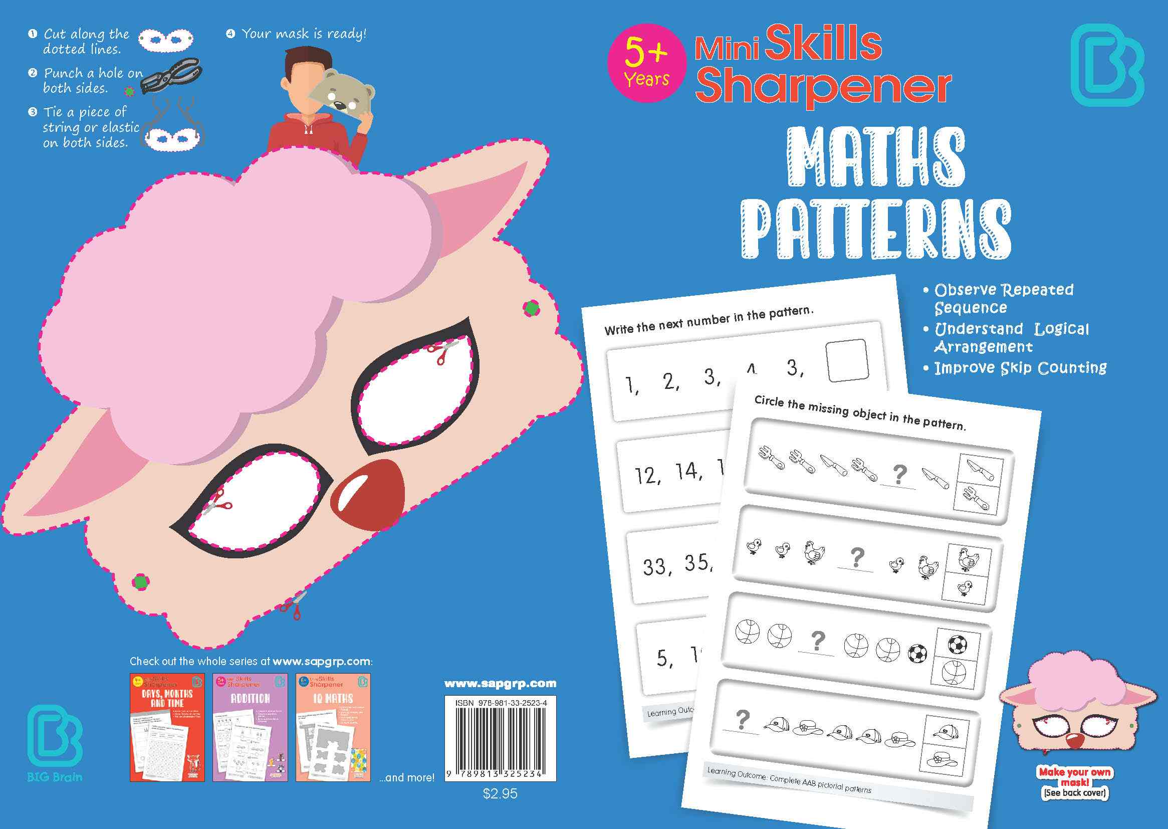 K1 - Mini Skills Sharpener MATHS PATTERNS (5+ Years)
