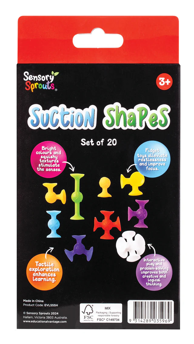 SENSORY SPROUTS SUCTION SHAPES SET