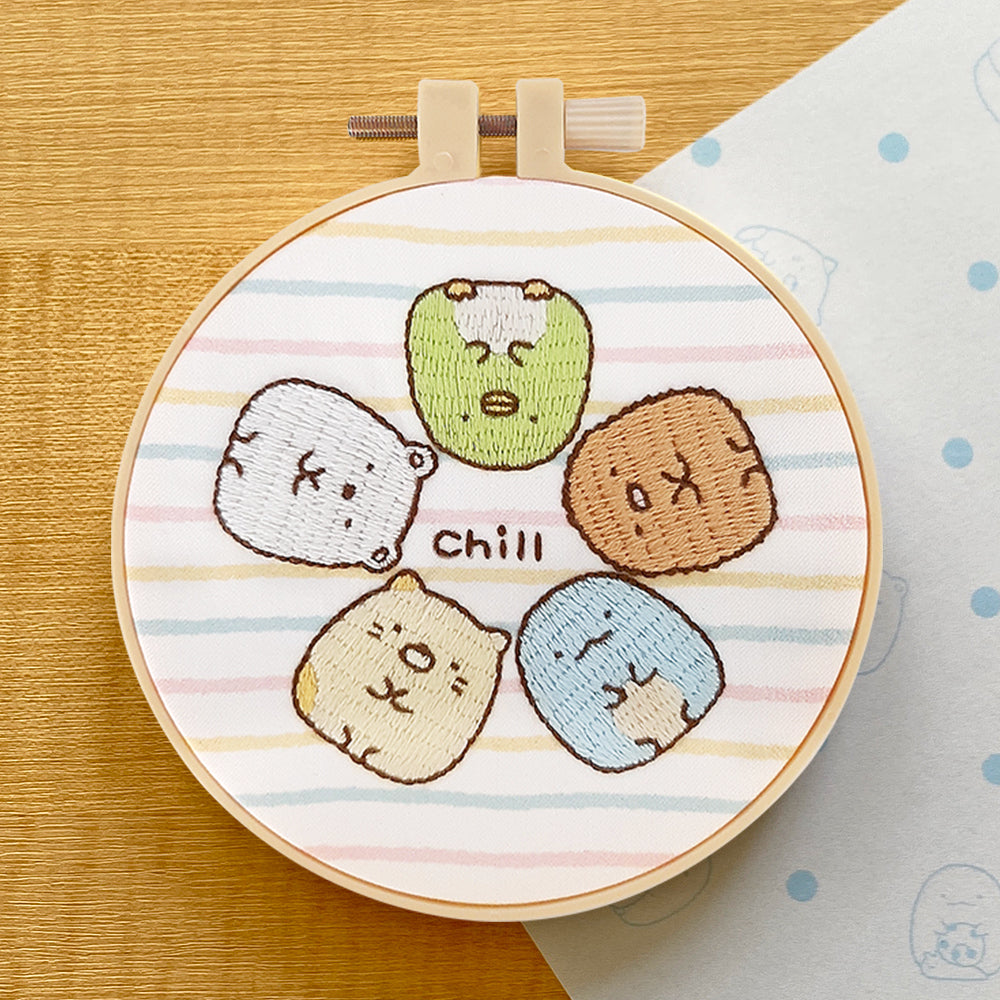 Diy Sumikko Embroidery Kit - Chill