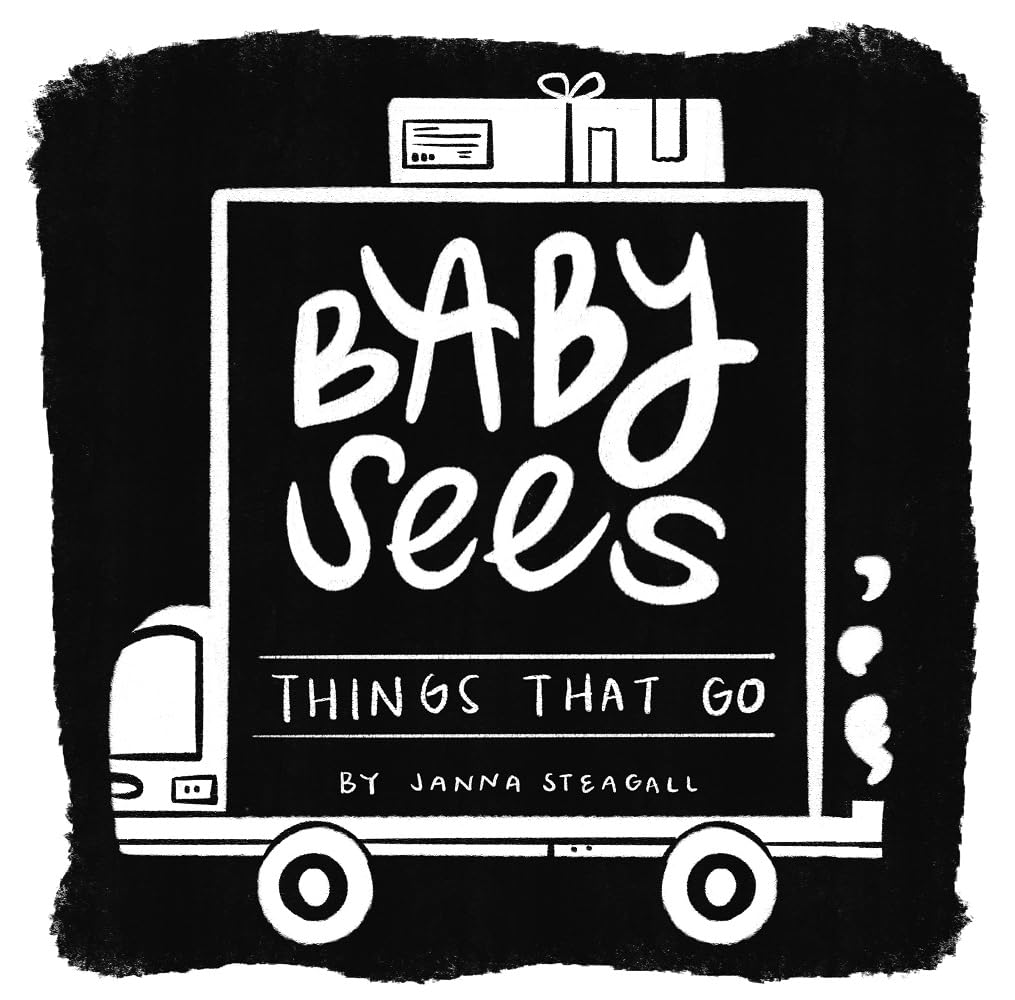 Baby Sees Things That Go: A High-Contrast Board Book for Babies (Board Book)