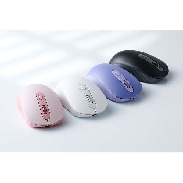 Elecom M-MY35MBSWH 6-Button Silent Mouse – Dual-Mode BT/Wireless, Rechargeable - White