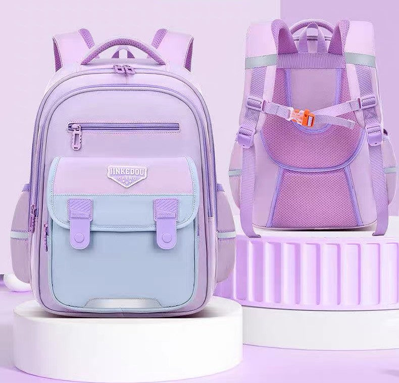  Ergonomic Primary School Backpack - 3 Assorted Colour 