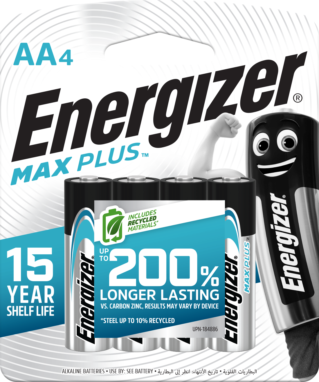 ENERGIZER MAX PLUS AA 4S EP91 RP4 4pcs