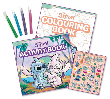 Disney Stitch: 2-In-1 Activity Pack (Colouring Book, Activity Book, 4 Colouring Pens And Stickers) – Paperback