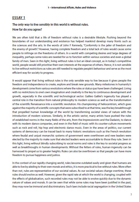 A-Level General Paper: Model Essays by Themes (Second Edition)