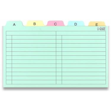 U-GRADE INDEX GUIDE 5X8                    