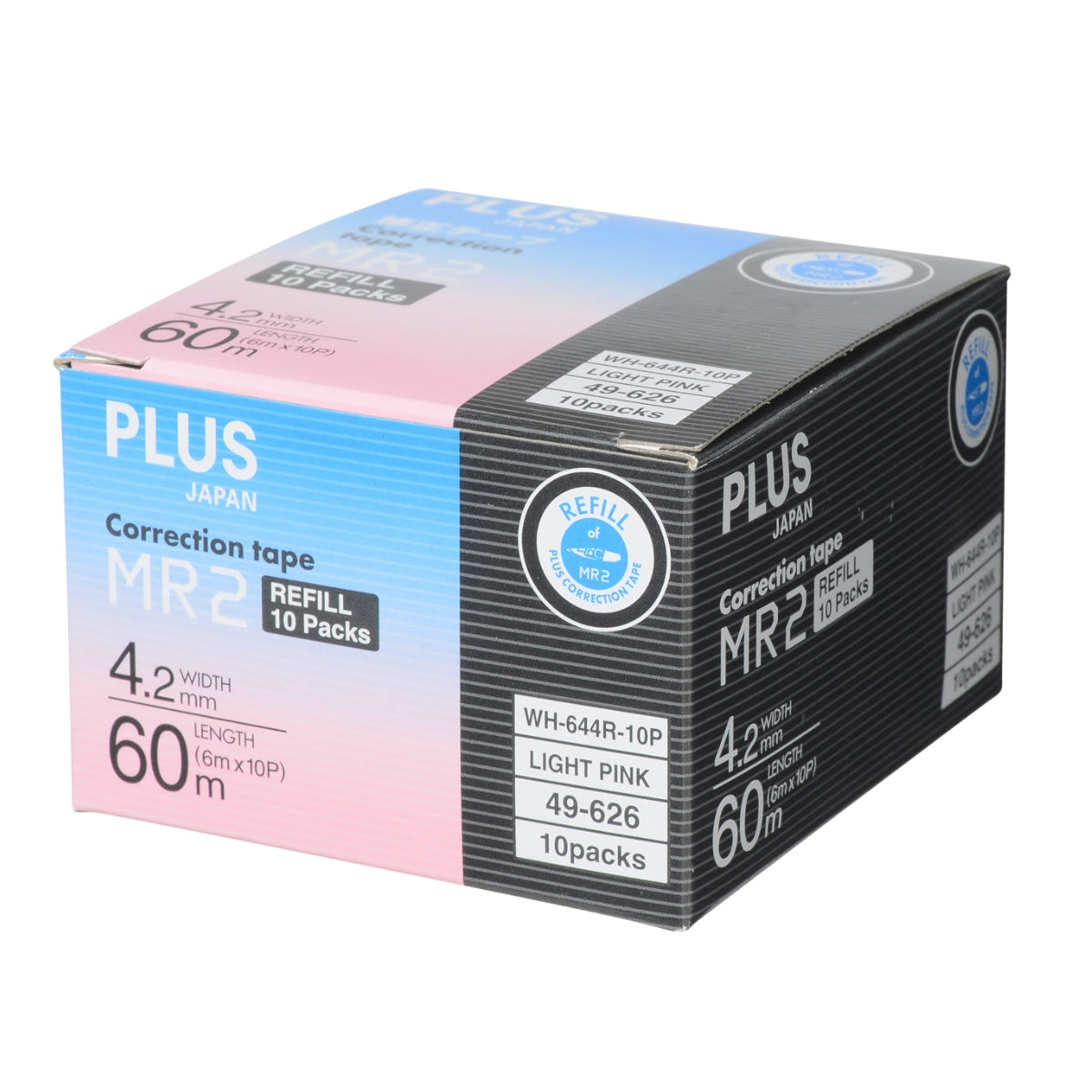 Plus Whiper MR2 Correction Tape Refills (Light Pink)