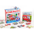 Musical Floor Puzzle with Sing-Along Book: Wheels on the Bus