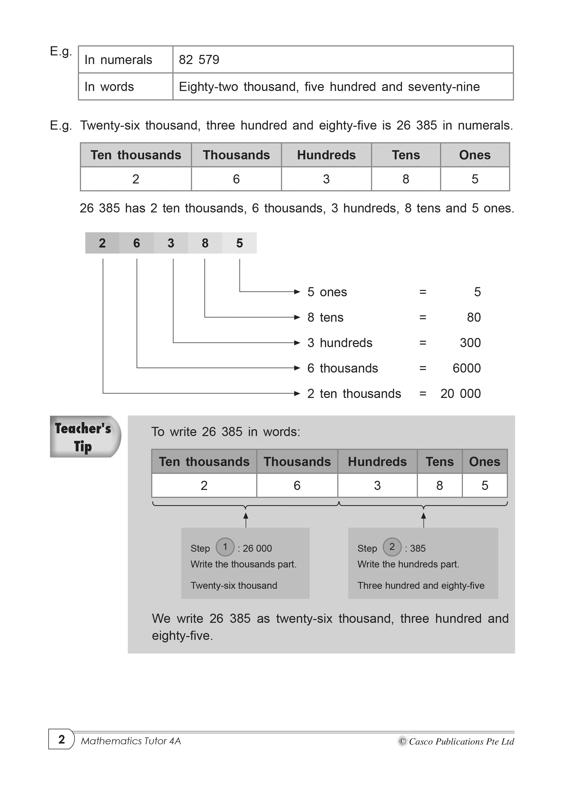 Primary Maths Tutor 4A Volume 1 - 2nd Edition