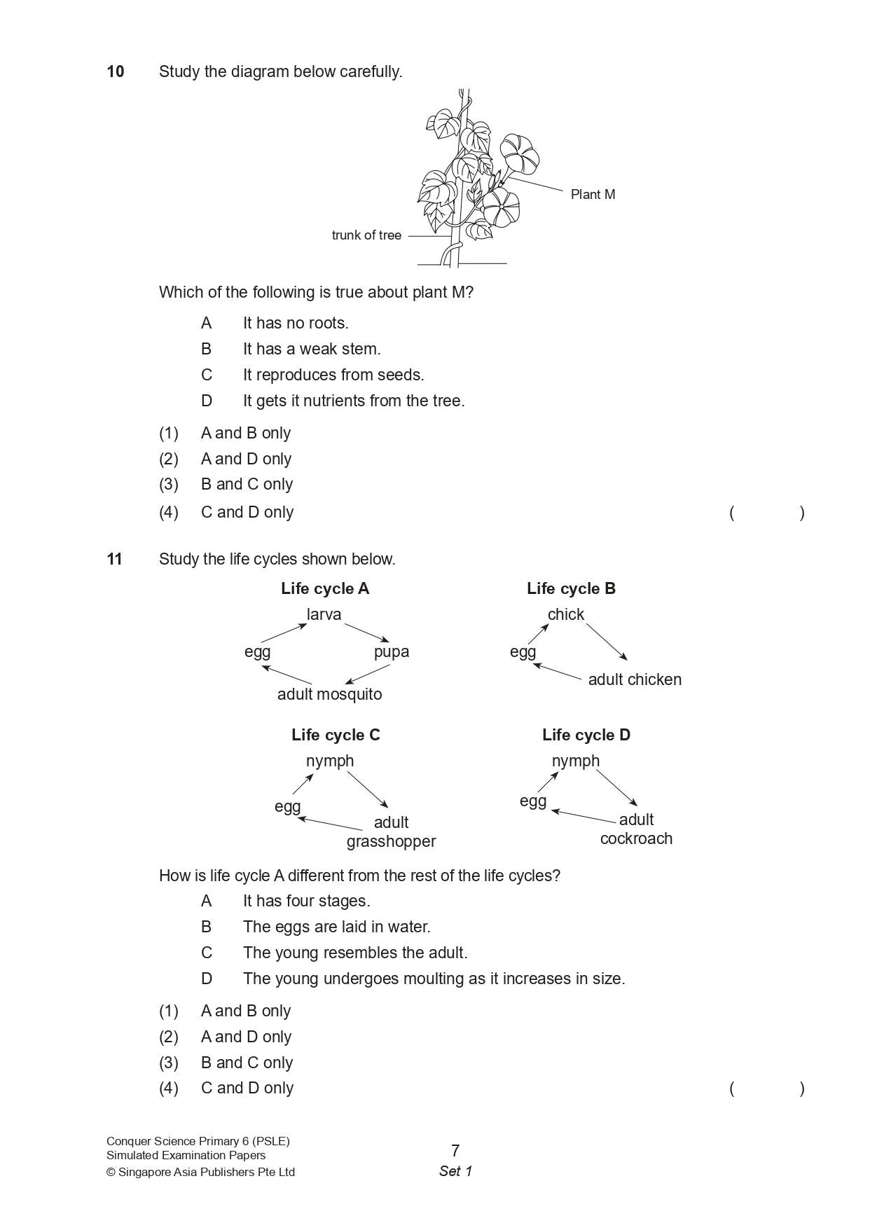Conquer Science Primary 6 PSLE Simulated Examination Papers