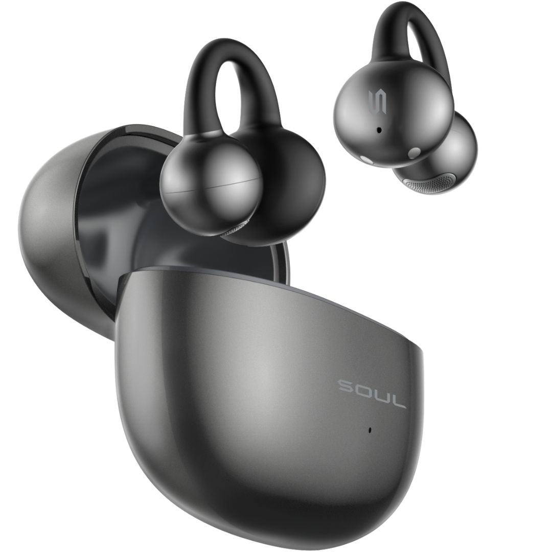Soul S-live Clip Premium Wireless Air Conduction Ear Sound Clips - Black