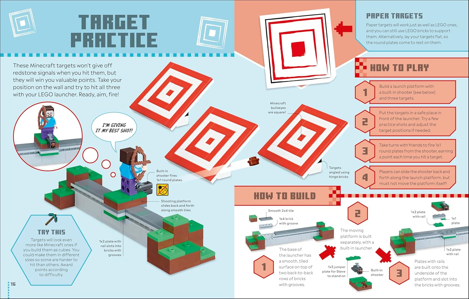 LEGO Minecraft Games Book: 50 Fun Ideas to Inspire Play with Your LEGO Collection!